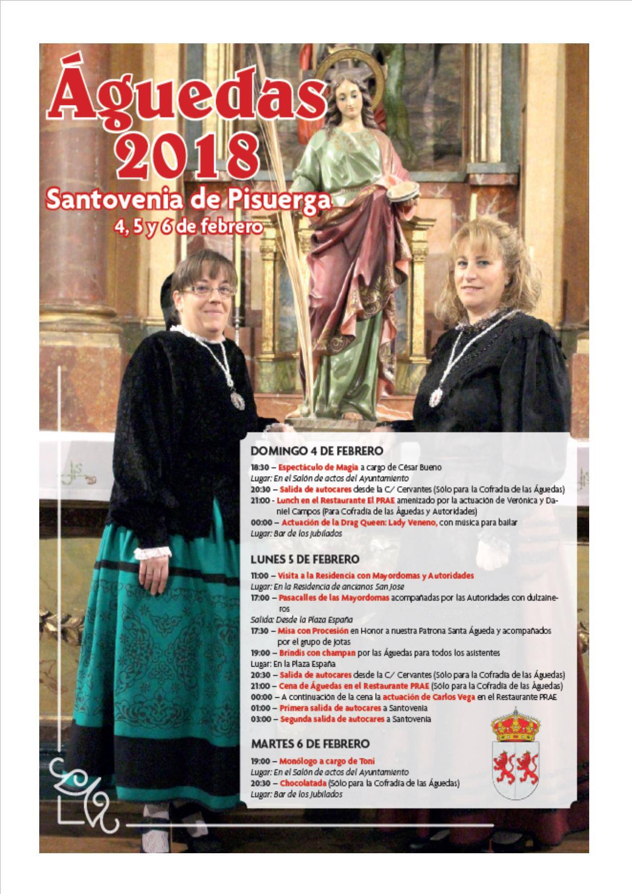 Fiestas patronales en honor a Santa Águeda 2018 Santovenia de Pisuerga